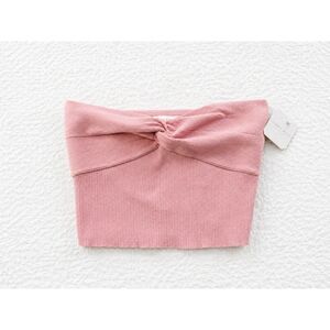 Altar’d State Ribbed Twist Front Blush Pink Size Medium NWT